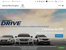 Tablet Screenshot of nortonwaypeugeot.com